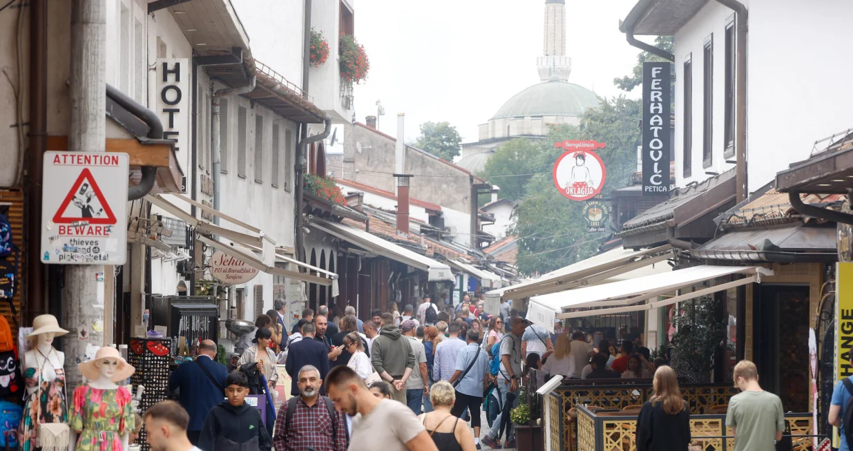 Baščaršija uoci zadnjeg dana Sarajevo Film Festivala/Damir Deljo