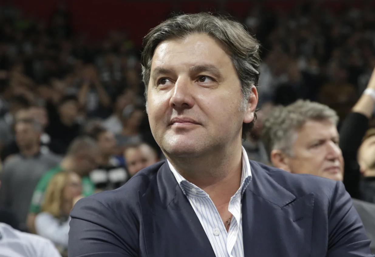 epa10313388 Euroleague President Dejan Bodiroga attends the Euroleague basketball match between Partizan Belgrade and Maccabi Tel Aviv in Belgrade, Serbia, 18 November 2022. EPA/ANDREJ CUKIC/Foto: Andrej Cukic