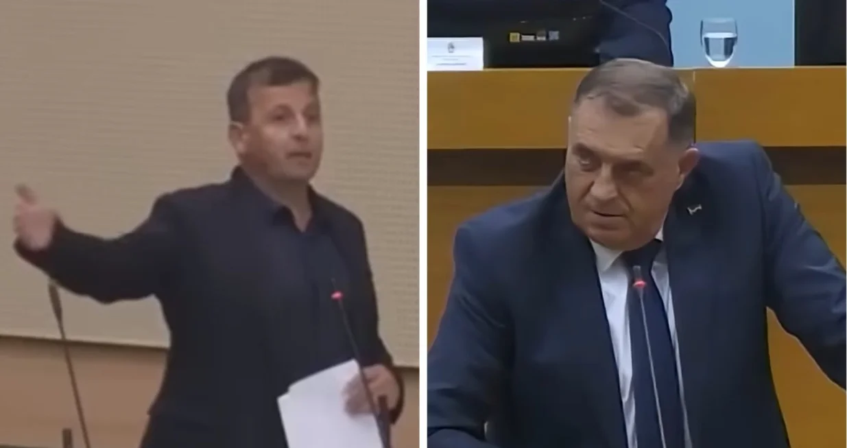 Nebojša Vukanović, Milorad Dodik na posebnoj sjednici NSRS-a/Screenshot
