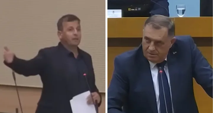 Nebojša Vukanović, Milorad Dodik na posebnoj sjednici NSRS-a/Screenshot
