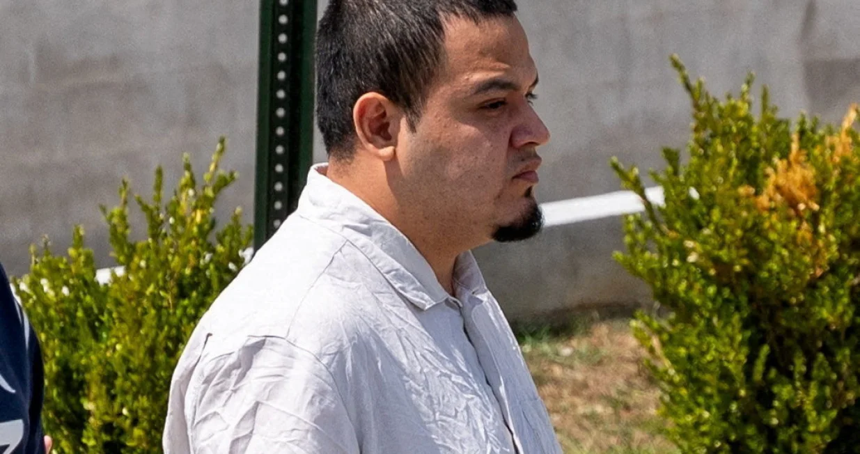 Kilmar Abrego Garcia walks after he has been released from the Putnam County Jail in Cookeville, Tennessee, U.S., August 22, 2025. REUTERS/Seth Herald/Seth Herald