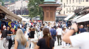 Baščaršija uoci zadnjeg dana Sarajevo Film Festivala/Damir Deljo