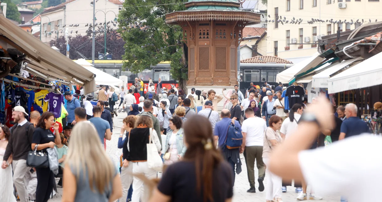 Baščaršija uoci zadnjeg dana Sarajevo Film Festivala/Damir Deljo