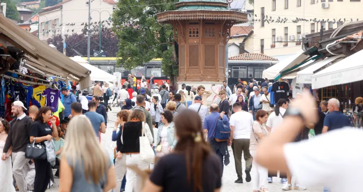 Baščaršija uoci zadnjeg dana Sarajevo Film Festivala/Damir Deljo