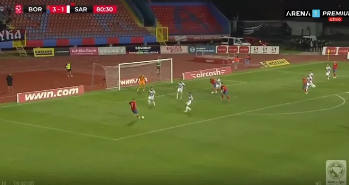 Borac Sarajevo Screenshot gol/Foto: 