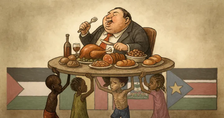 Vizual za kolumnu Pavla Mijovića, gaza, igre gladi/Stefan Komljenović/Stefan Komljenović