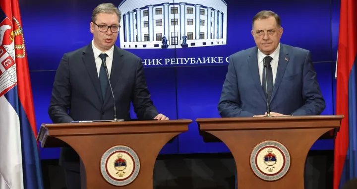 milorad dodik, aleksandar vučić, banja luka, dan presude/Miomir Jakovljevic