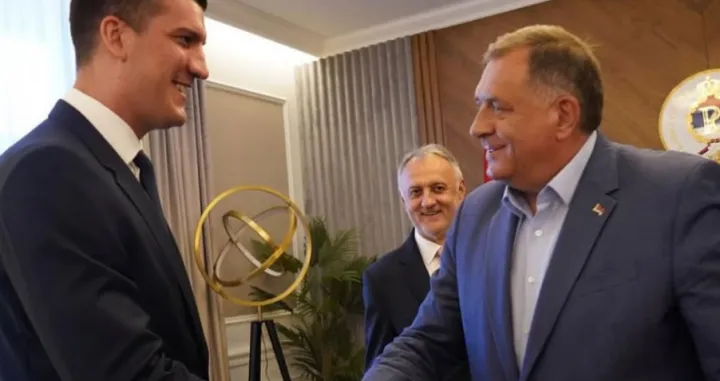 Marko Kešelj i Milorad Dodik/Foto: 