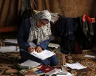 Displaced 19-year-old Palestinian student of Gaza's Azhar Institute, Saja Adwan, studies at a damaged school building being used as a shelter for displaced families, in Gaza City, May 28, 2025. REUTERS/Dawoud Abu Alkas/Dawoud Abu Alkas