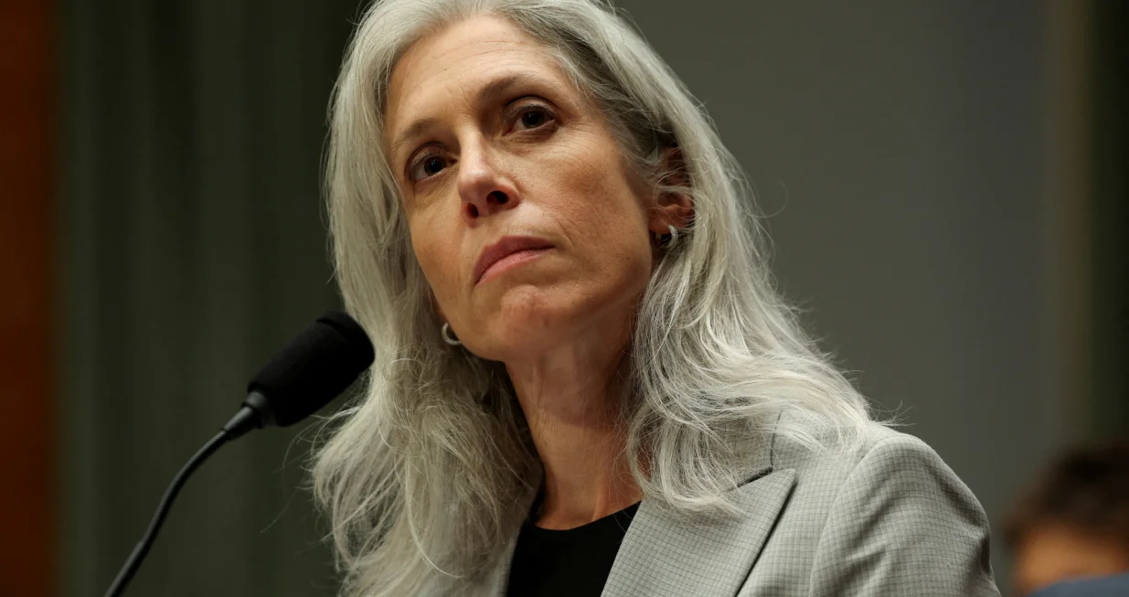 FILE PHOTO: Susan Monarez, U.S. President Donald Trump's nominee to be director of the Centers for Disease Control and Prevention, testifies before a Senate Health, Education, Labor, and Pensions Committee confirmation hearing on Capitol Hill in Washington, D.C., U.S., June 25, 2025. REUTERS/Kevin Mohatt/File Photo/Kevin Mohatt