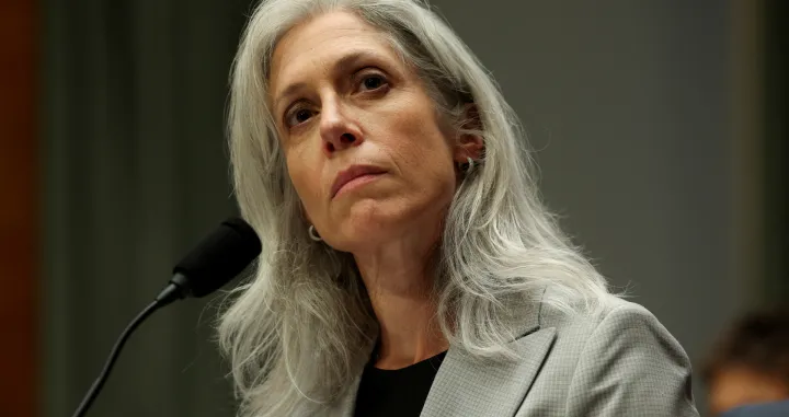 FILE PHOTO: Susan Monarez, U.S. President Donald Trump's nominee to be director of the Centers for Disease Control and Prevention, testifies before a Senate Health, Education, Labor, and Pensions Committee confirmation hearing on Capitol Hill in Washington, D.C., U.S., June 25, 2025. REUTERS/Kevin Mohatt/File Photo/Kevin Mohatt