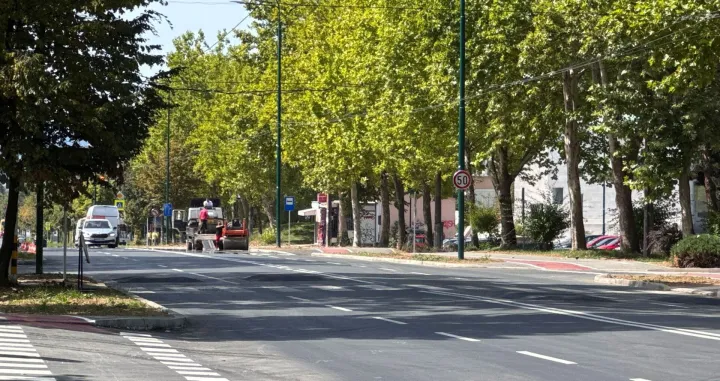 Obnovljena saobraćajnica na Dobrinji//