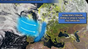 Hladna fronta dolazi sa zapada/Facebook/