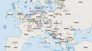 Karta ruskih operacija u Evropi/IISS/