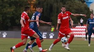 Detalj sa utakmice u Doboju (FK Sloga v FK Željezničar, 30.08.2025) (FOTO: Armin Herić - FKZeljeznicar.ba)/Foto: Adem Catic/fkz.ba