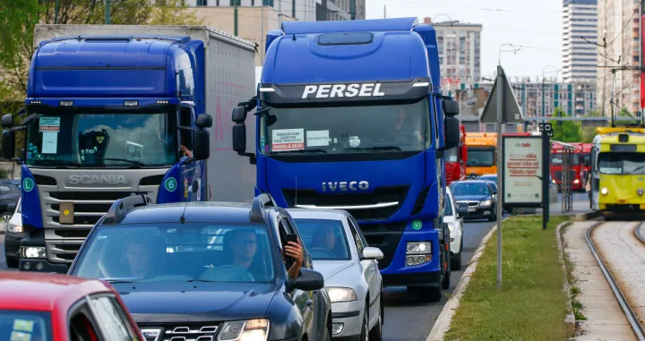 Protestna voznja kamiona prijevoznika i transportnog sektora/Damir Deljo @ Oslobodjenje