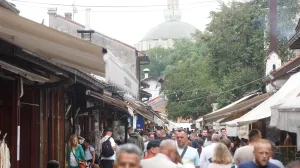 Baščaršija uoci zadnjeg dana Sarajevo Film Festivala/Damir Deljo