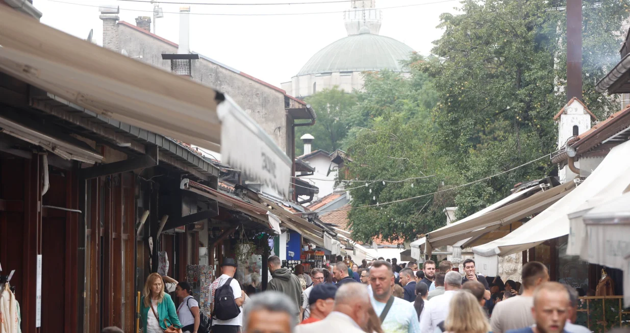 Baščaršija uoci zadnjeg dana Sarajevo Film Festivala/Damir Deljo