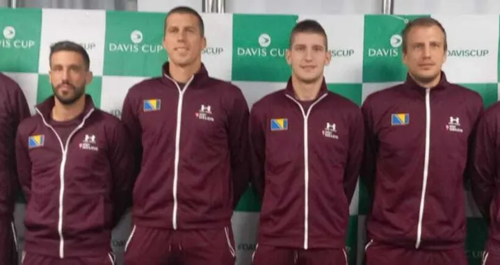 Teniska reprezentacija BiH u najjačem sastavu protiv Ekvadora (FOTO: TSBiH)/Foto: 