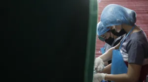 epa10126927 Filipino doctors conduct circumcision procedures on male youth in Taguig City, Metro Manila, Philippines, 18 August 2022​. The government health unit of Taguig city conducted free circumcision procedures on male youth as part of a hygiene considerations in preparation for the start of school opening and gradual return to face to face classes on 22 August. EPA/FRANCIS R. MALASIG/Francis R. Malasig