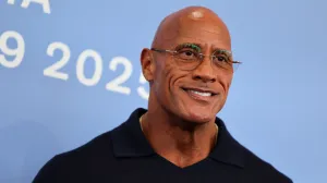 Cast member Dwayne Johnson poses during a photocall for the movie "The Smashing Machine" in competition, at the 82nd Venice Film Festival, Venice, Italy, September 1, 2025. REUTERS/Yara Nardi/Yara Nardi