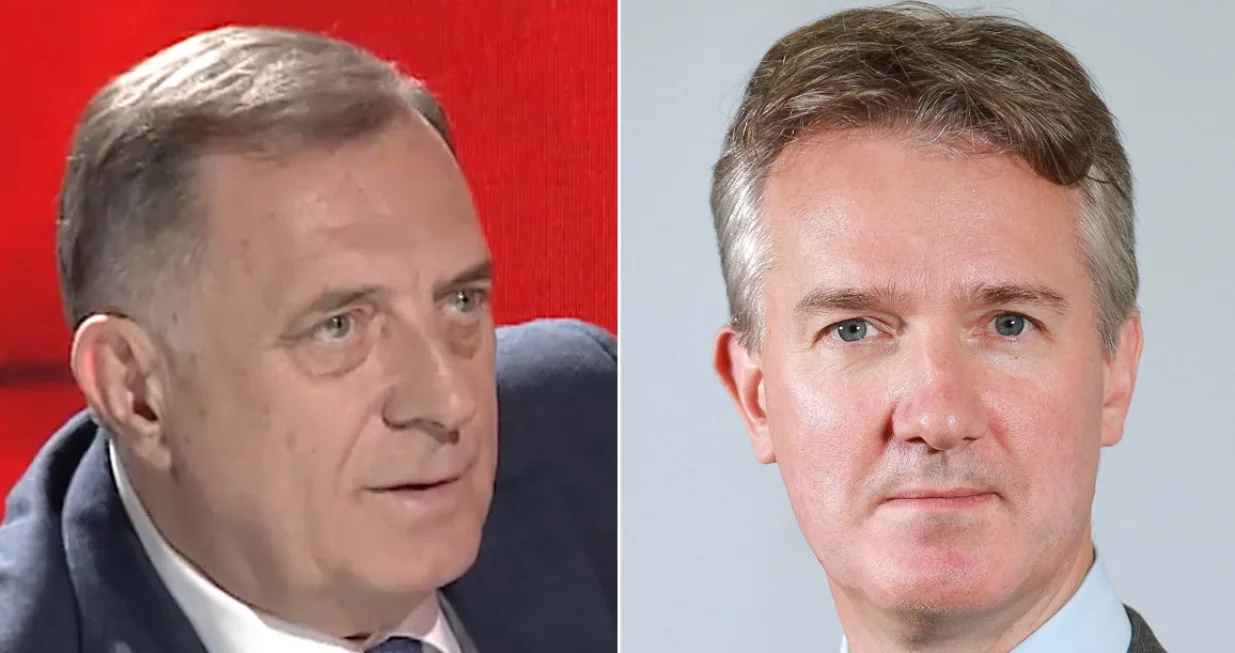 milorad dodik i Julian Reilly/Oslobođenje