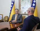 Denis Bećirović s ambasadorom Slovačke Republike u BiH Romanom Hlobeňom/Kabinet člana Predsjedništva Bih