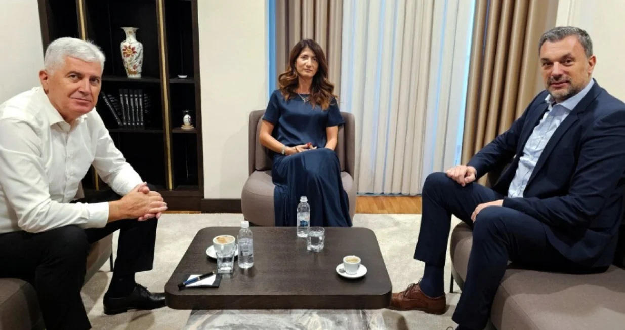 Dragan Čović i Elmedin Konaković, sastanak u Mostaru/X.com