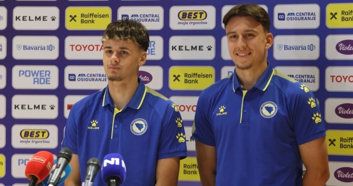 Kerim Alajbegović i Eman Košpo (FOTO: NFSBiH.ba)/Foto: 