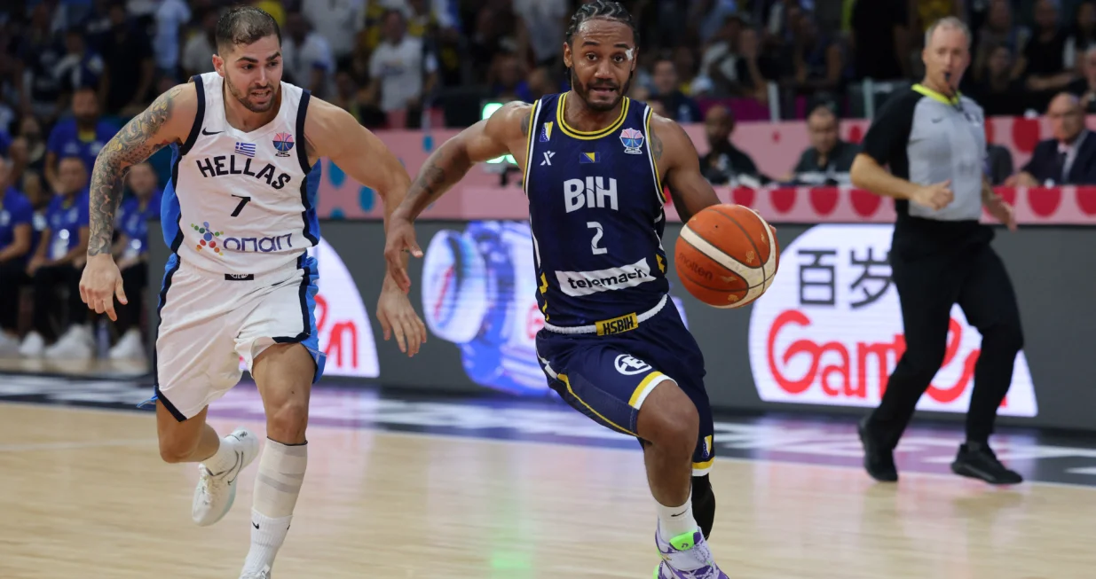 Detalj s utakmice Grčka - BiH/Foto: 