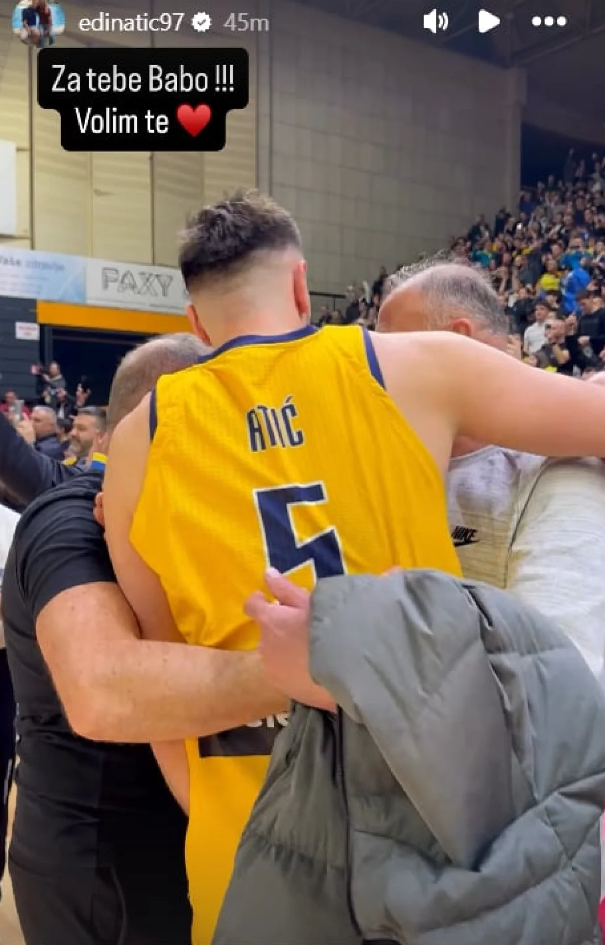 Objava Atića nakon pobjede protiv Gruzije (FOTO: Screenshot/Instagram)/Foto: 