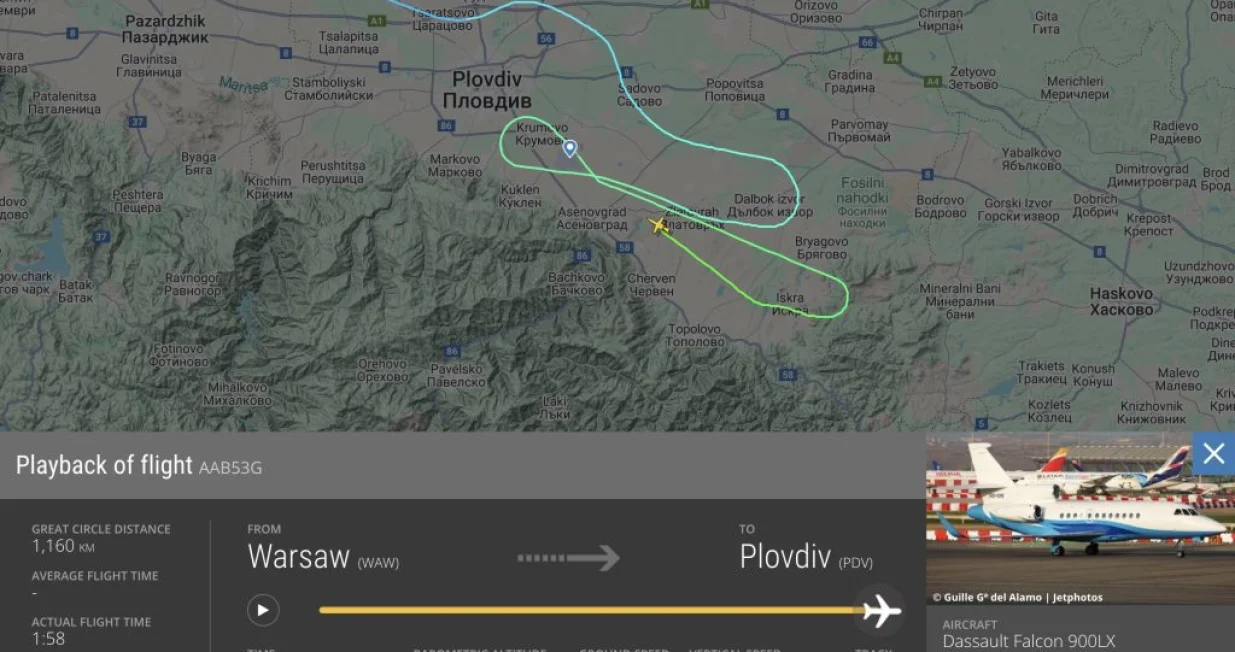 FlightRadar objavio analizu leta von der Leyen: Što se stvarno dogodilo u Plovdivu?/