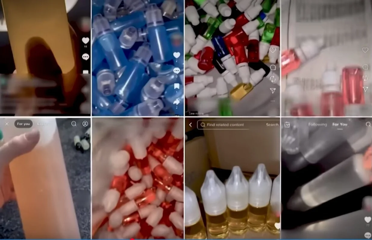 tečnost za vipe se prodaje na društvenim mrežama/Screenshot 