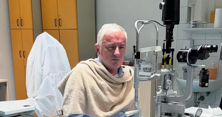 Branislav Borenović nakon napada, Očna klinika, UKC RS/Facebook