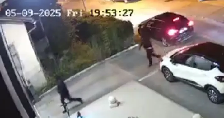 Branislav Borenović, napad na Borenović, snimak sa druge kamere, napadači, crni Audi/Prtsc