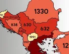 Na Facebooku kruži karta pod naslovom "Year Of First Establishment of Balkan Countries" (godina prvog osnivanja balkanskih država)/Screenshot