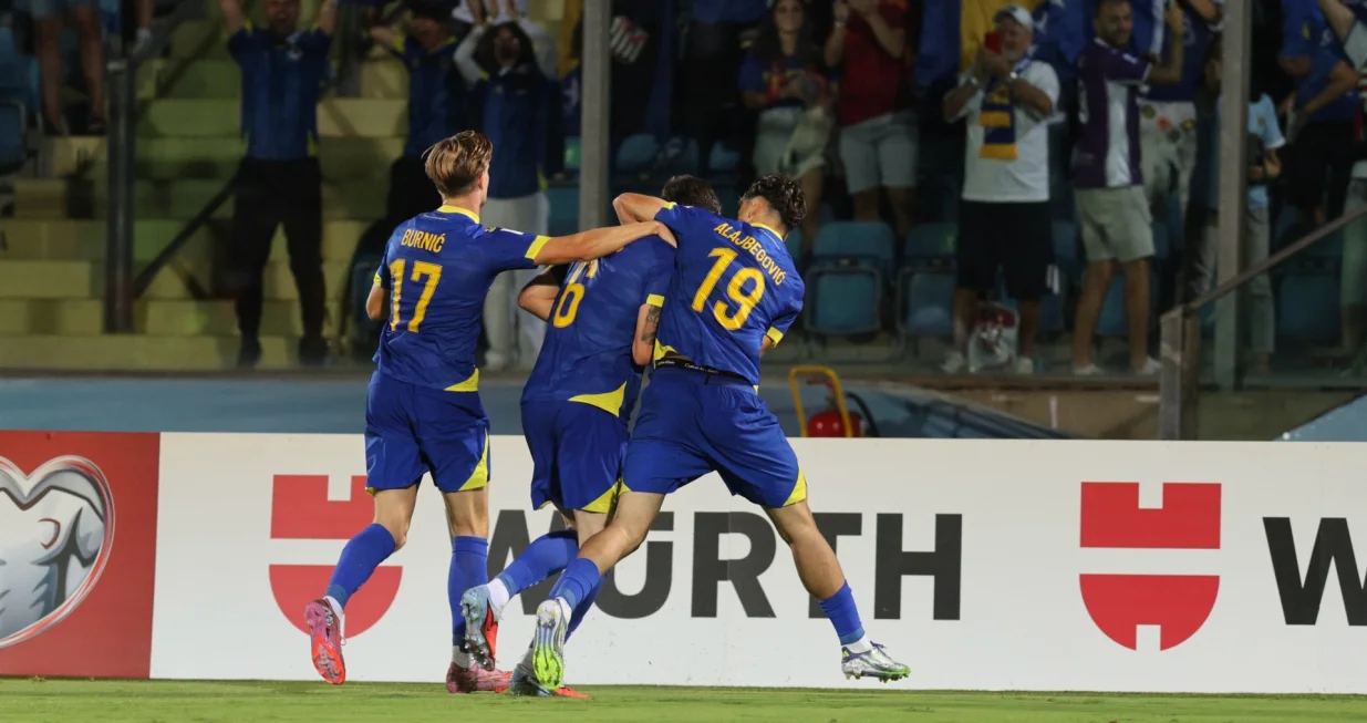 Detalj sa utakmice u San Marinu (FOTO: NFSBiH.ba)/Foto: 