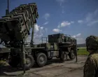 epa09937881 A German soldier looks as he shows how it works at the launching station of NATO's Patriot missile air defense system operated by German army unit Flugabwehrraketengruppe 26 (Air Defense Artillerie) placed at Sliac airbase in Sliac, central Slovakia, 10 May 2022. A Dutch-German air and missile defence forces deployed Patriot system in spring 2022 to reinforce defence capabilities on Eastern NATO border following Russia's military invasion in Ukraine, as mainly military mission is protection of Sliac air base and additional assets. NATO multinational air missile defence task force Slovakia operate on the site with 240 German soldiers and with 130 Dutch soldiers. EPA/MARTIN DIVISEK/Martin Divisek