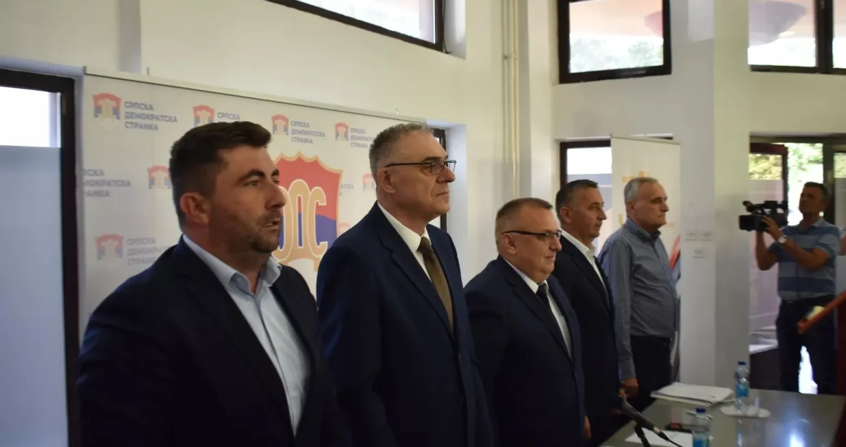 SDS rukovodstvo, Miličević, Radulović, Petrović/