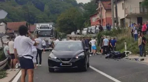 Saobraćajna nesreća, Konjic, Podorašac, motociklista, automobil/