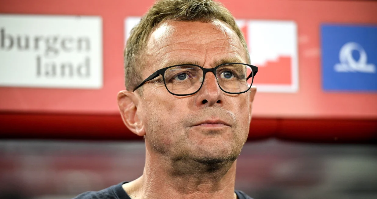 epa09999645 Austria's head coach Ralf Rangnick reacts during the UEFA Nations League soccer match between Austria and Denmark in Vienna, Austria, 06 June 2022. EPA/CHRISTIAN BRUNA/Foto: Christian Bruna