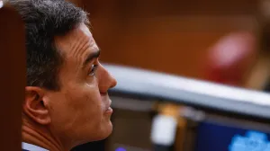 epa10375407 Spanish Prime Minister, Pedro Sanchez, attends a new Spanish Government's Question Time session at Congress of Deputies, in Madrid, Spain, 21 December 2022. The Lower Chamber has to debate and vote again on the bill to reform the embezzlement and sedition laws as the Constitutional Court has blocked the third part of the voted law, the renovation of judges of Constitutional Court whose mandate had already expired, so at least the two other laws are able to continue its passing process at the Upper Chamber. EPA/JUAN CARLOS HIDALGO/Juan Carlos Hidalgo