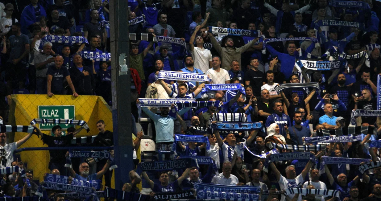 Navijači Željezničara (FOTO: Sanel Konjhodžić/Sport1)/Foto: 