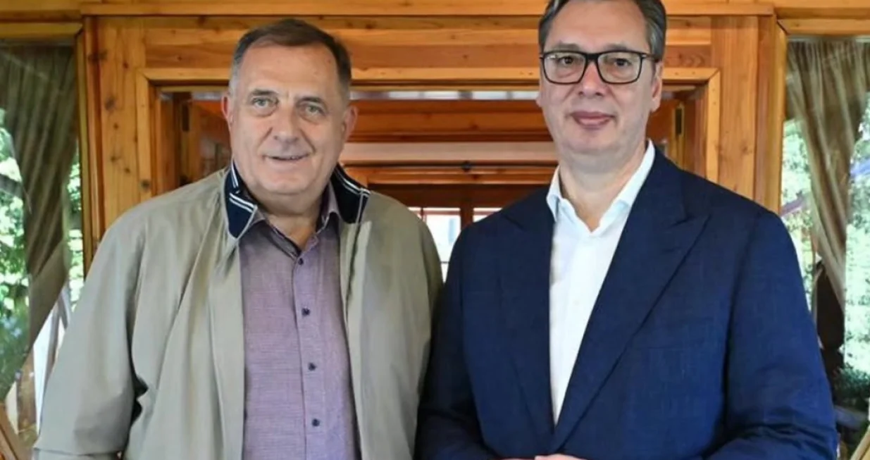 Dodik nakon susreta s Vučićem: "Živjela Srbija! Živjela Srpska!"/Screenshot