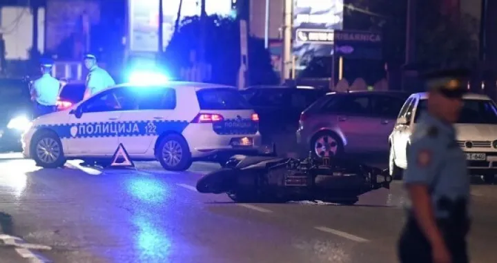 Motociklista obavio uviđaj/Dražan Pozderović/Nezavisne/Dražan Pozderović