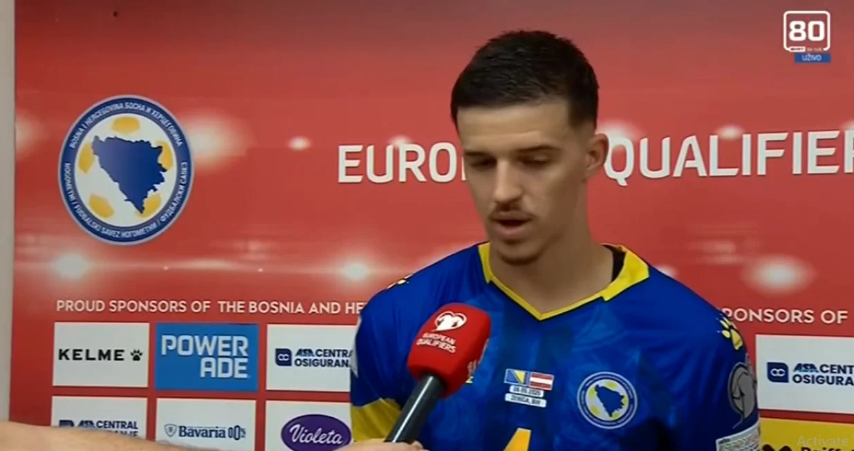 Tarik Muharemović nakon poraza od Austrije (FOTO: BHRT)/Foto: 
