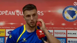 Demirović se oglasio nakon utakmice protiv Austrije (FOTO: Screenshot/BHRT)/Foto: 