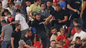 Vučićevi batinaši izavali skandal na Marakani (FOTO: SK)/Foto: 