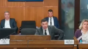 Skupština Brčko distrikta, fizički kontakt, obračun, tuča, Velibor Babić i Srđan Blažić/Prtsc