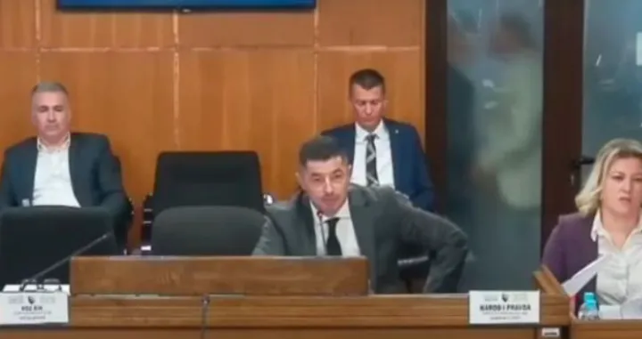 Skupština Brčko distrikta, fizički kontakt, obračun, tuča, Velibor Babić i Srđan Blažić/Prtsc